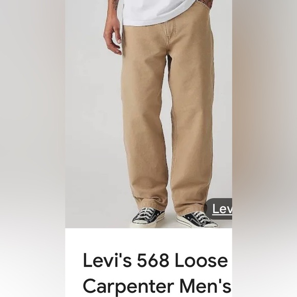 Levi's Workwear Straight Carpenter Jeans in Tan - Picture 1 of 6